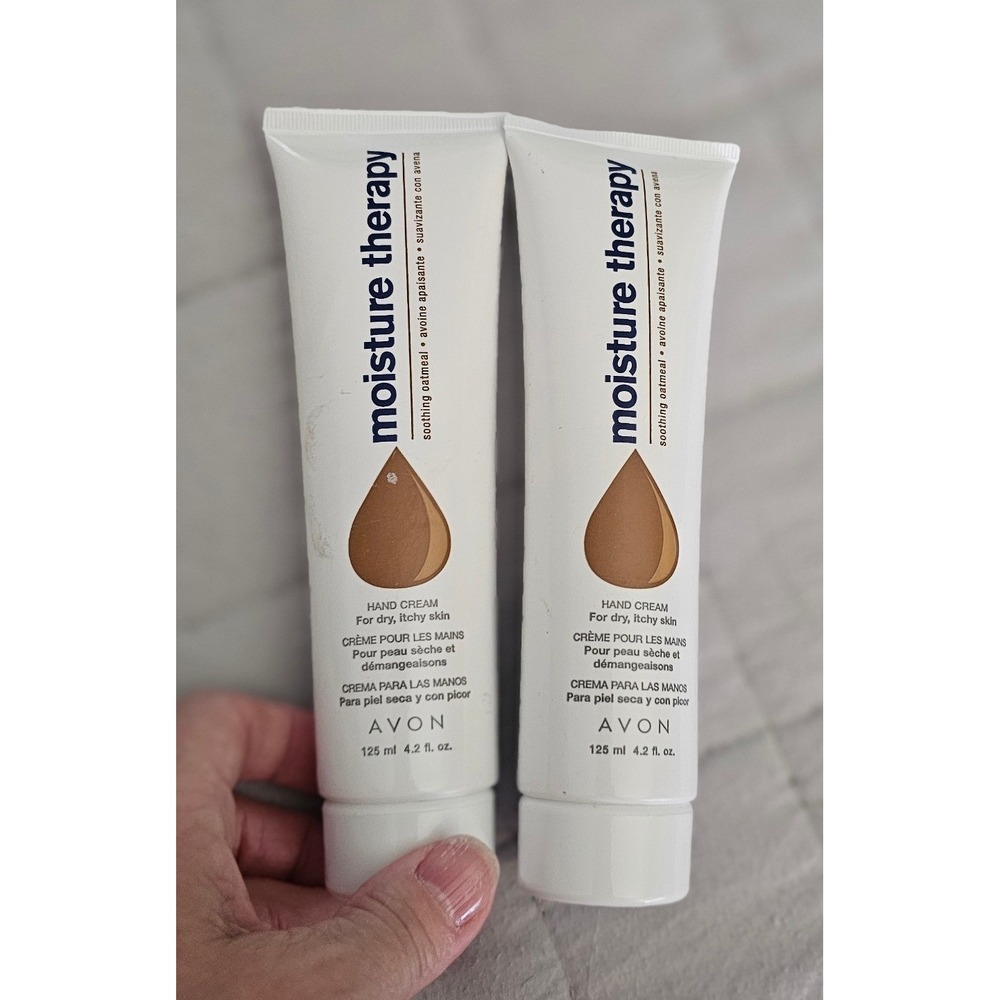 Avon Moisture Therapy Soothing Oatmeal Hand Cream 4.2 oz Lot of 2 Dry Itchy Skin
